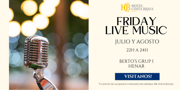 Música en vivo en el Hotel Costa Brava - 2024