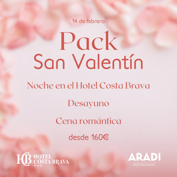 Vine a celebrar Sant Valentí a l'Hotel Costa Brava